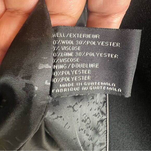 Via spiga wool peacoat button up, leather closures - Picture 5 of 8